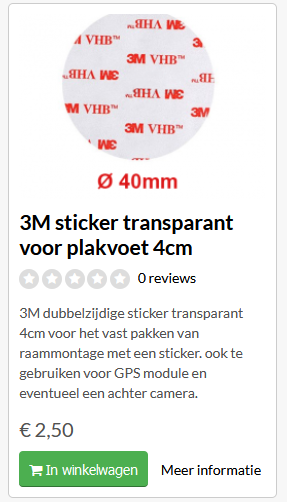 3M transparante sticker 